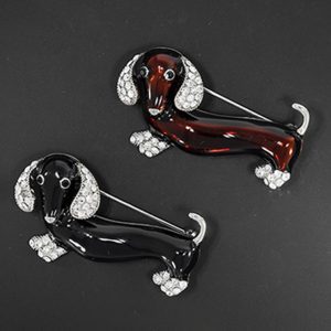 Cute Dachshund Brooch