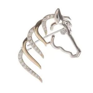 Horse Head Brooch
