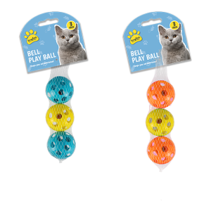 Cat Bell Play Balls 3pk