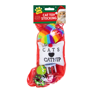 Christmas Cat Toy Stocking