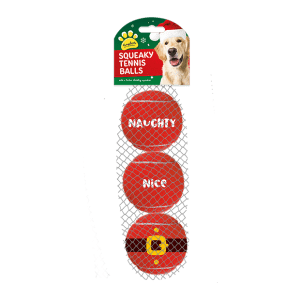 Christmas Pet Tennis Balls