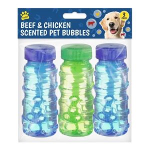Beef & Chicken Scented Pet Bubbles 3pk